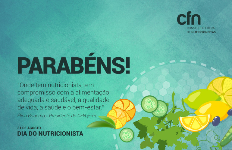 31 de agosto: Dia do Nutricionista – 2017