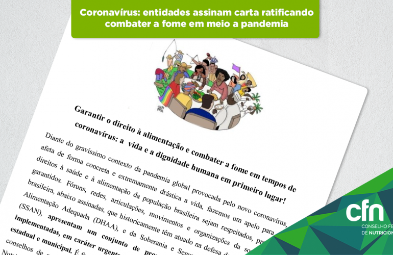 Coronavírus: entidades se unem na luta contra a fome em meio a pandemia