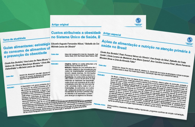 ARTIGOS: CGAN/DEPROS publica artigos importantes sobre alimentação e nutrição