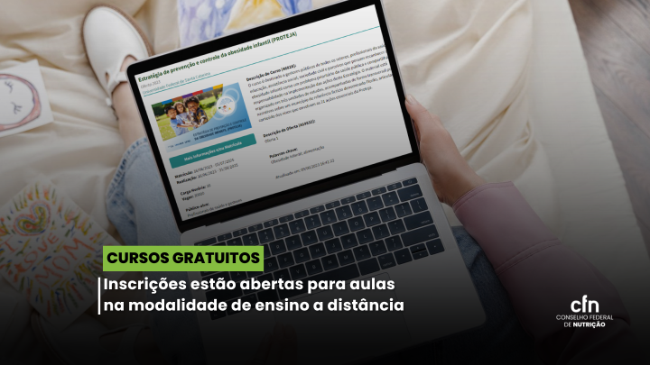 Cursos gratuitos de qualificação para nutricionistas: inscrições abertas Cursos gratuitos de qualificação para nutricionistas: inscrições abertas