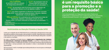Alimentação adequada e saudável é um requisito básico para a promoção e proteção da saúde