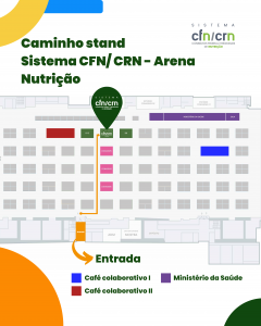 POST mapa Stand Conasems 240x300 CFN reforça articulação com municípios e defende políticas públicas com foco no SUS no Congresso do Conasems