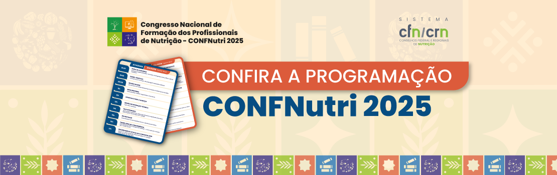 Programação Congresso Nacional de Formação dos Profissionais de Nutrição