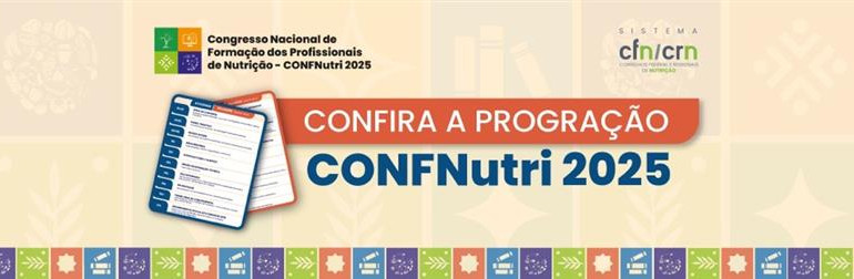 Programação Congresso Nacional de Formação dos Profissionais de Nutrição